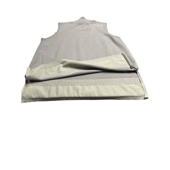 WynneLayers Sleeveless Mock Neck Knit Top — Taupe/Gray, Women’s XL, Soft Knit Ve - Picture 7 of 7